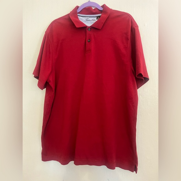 Tasso Elba Deep Red Polo Shirt - Picture 3 of 7
